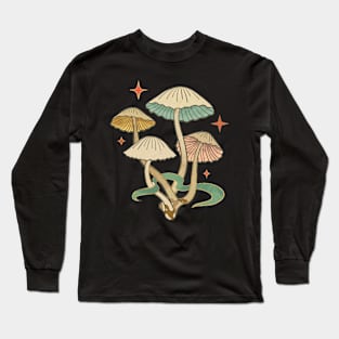 Mushroom Tree digital Long Sleeve T-Shirt